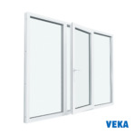 Пластиковое окно пвх VEKA трёхстворчатое 1200x1600мм(ВхШ) Двухкамерное